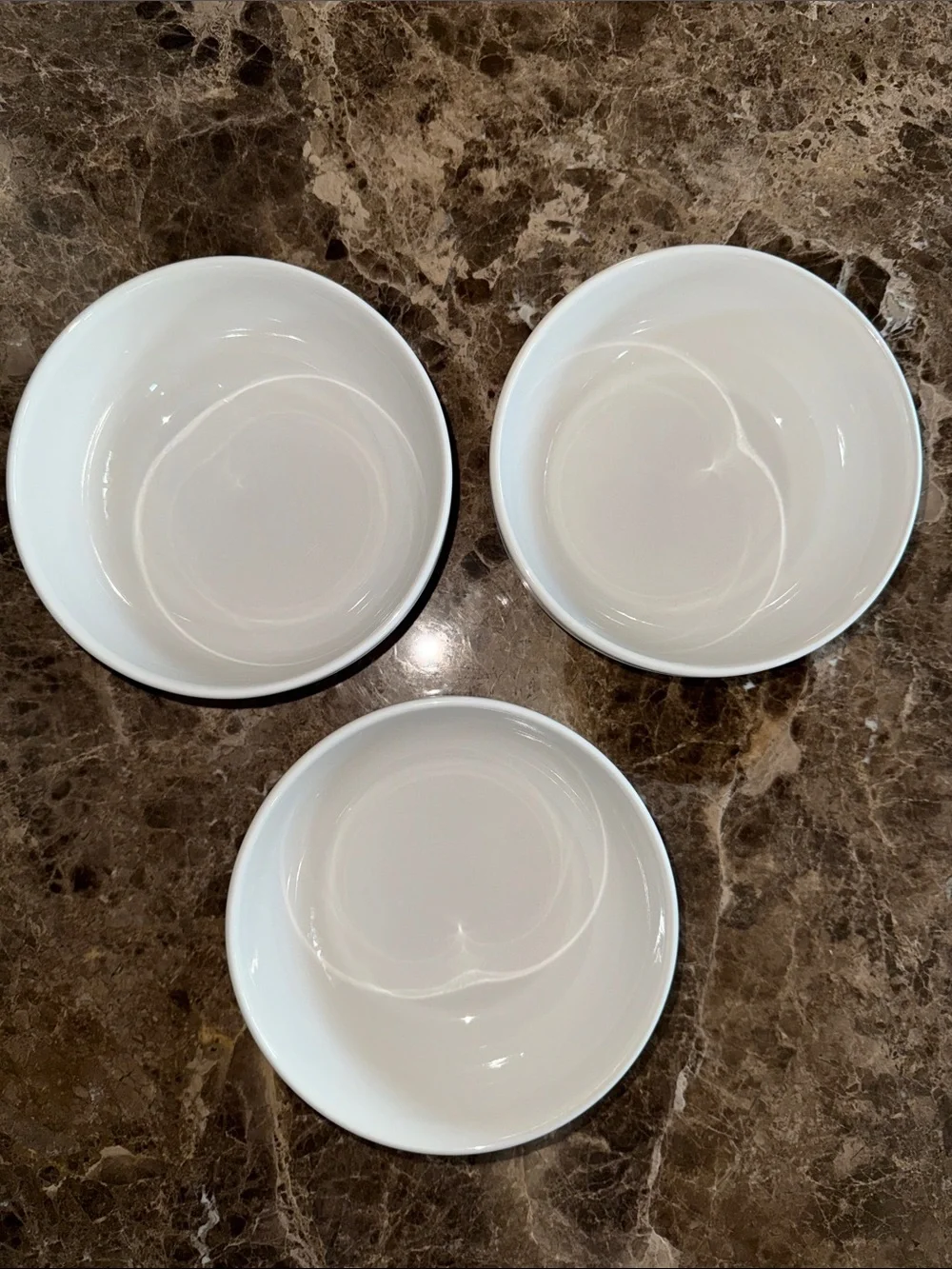 Le Creuset Cereal Bowls White Ceramic Serving Bowls - Set of 3